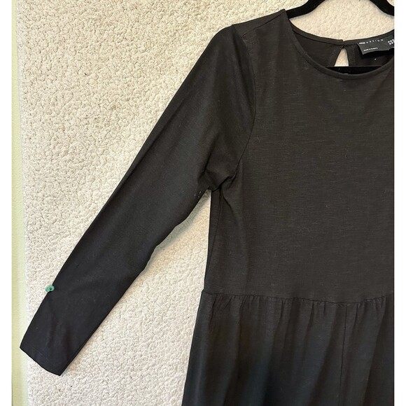 Asos Design Jumpsuit Womens Size 10 Black Flowy Wide Leg Pants Keyhole Back - Picture 4 of 13